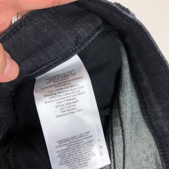 ❌SOLD❌ Current/Elliott The Stiletto Jeans in Hawke - Picture 6 of 7